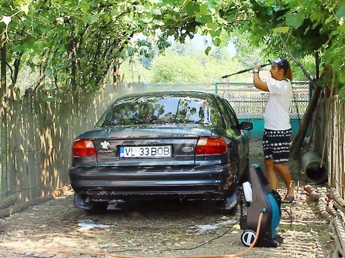Xử lí máy rửa xe cao cấp không lên áp