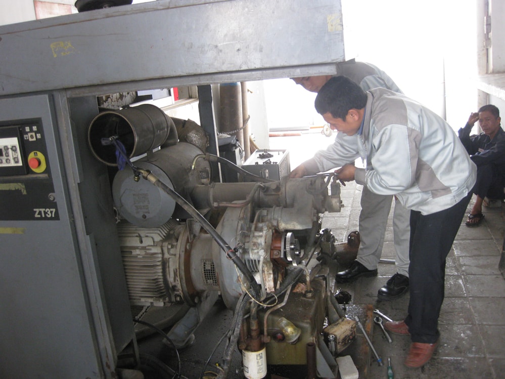 Hướng dẫn sửa chữa máy nén khí trục vít